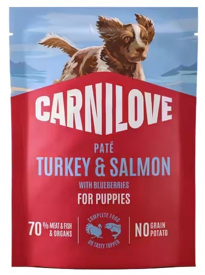 Carnilove Carnilove Dog Turkey & Salmon Puppy - indyk i łosoś saszetka 300g