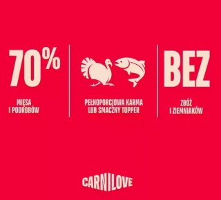 Carnilove Carnilove Dog Turkey & Salmon Puppy - indyk i łosoś saszetka 300g
