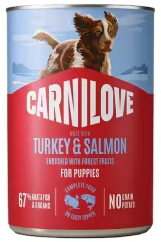Carnilove Carnilove Dog Turkey & Salmon Puppy - łosoś i indyk puszka 400g