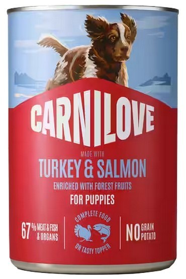 Carnilove Carnilove Dog Turkey & Salmon Puppy - łosoś i indyk puszka 400g