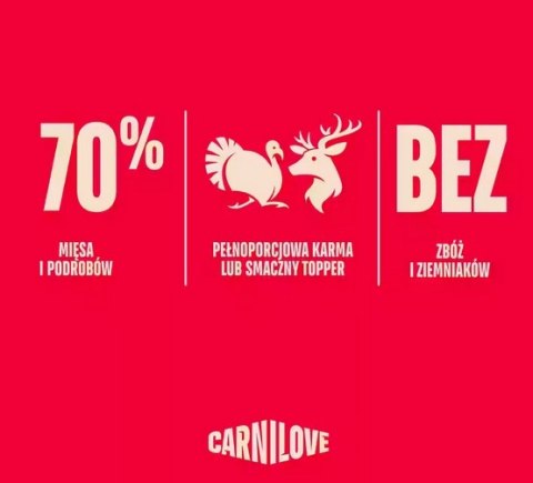 Carnilove Carnilove Dog Turkey & Venison - indyk i dziczyzna saszetka 300g