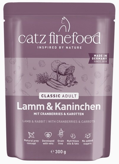 Catz Finefood Catz Finefood Classic N.11 Jagnięcina i Królik saszetka 300g