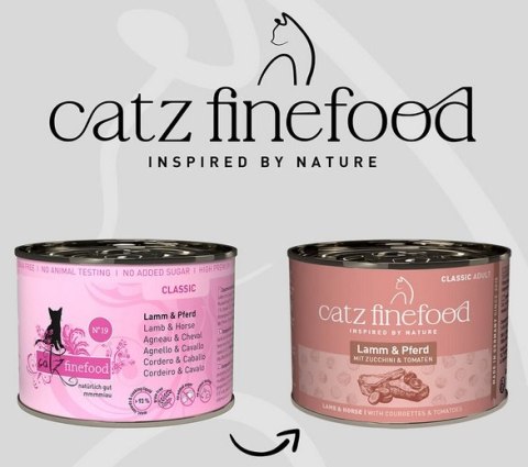Catz Finefood Catz Finefood Classic N.19 Jagnięcina i Konina puszka 200g