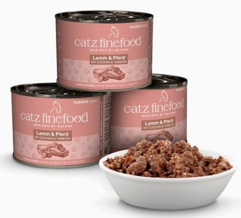 Catz Finefood Catz Finefood Classic N.19 Jagnięcina i Konina puszka 200g