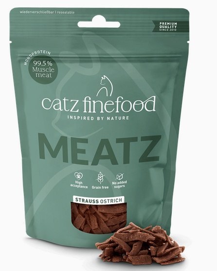Catz Finefood Catz Finefood Meatz N.17 Struś 45g