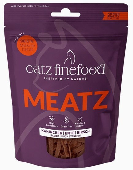 Catz Finefood Catz Finefood Meatz Wild Mix - królik, kaczka, jeleń 45g