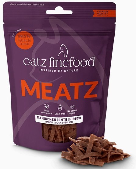 Catz Finefood Catz Finefood Meatz Wild Mix - królik, kaczka, jeleń 45g