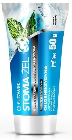 Eurowet Stoma-żel miętowy - pasta do pielęgnacji uzębienia psów i kotów tubka 50g