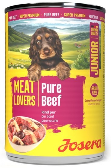 Josera Josera Pies Meat Lovers Pure Junior Wołowina puszka 400g