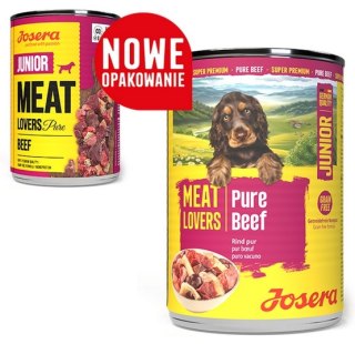 Josera Josera Pies Meat Lovers Pure Junior Wołowina puszka 400g