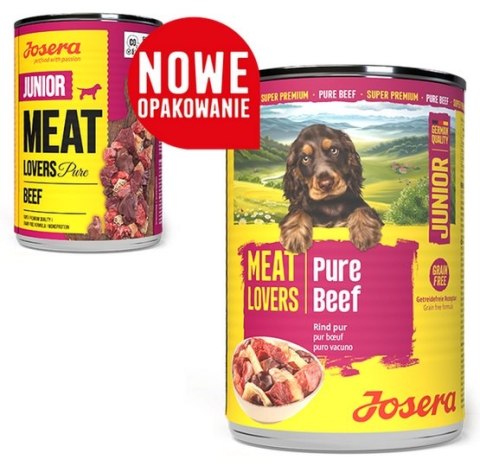 Josera Josera Pies Meat Lovers Pure Junior Wołowina puszka 400g
