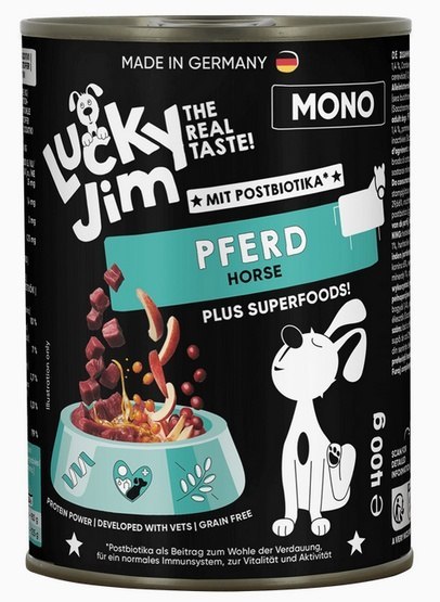 Lucky Jim Lucky Jim Mono Adult Konina puszka 400g