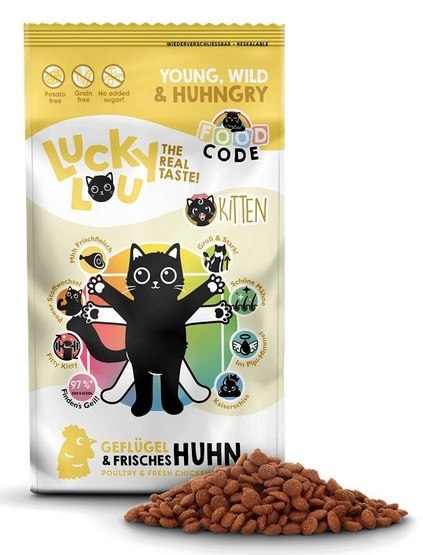 Lucky Lou Lucky Lou Food Code Lifestage Kitten Drób & Kurczak 340g