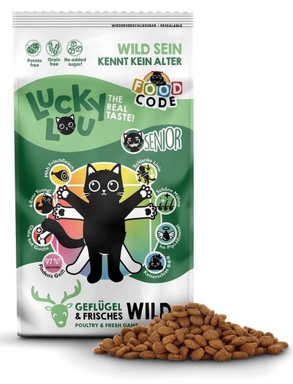Lucky Lou Lucky Lou Food Code Lifestage Senior Drób & Dziczyzna 750g