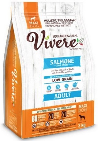Vivere Vivere Maxi Adult Salmon 12kg (4x3kg) Karma Monobiałkowa z Łososiem dla dużych ras