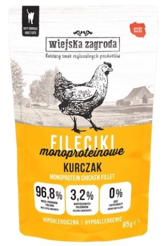 Wiejska Zagroda Wiejska Zagroda Kot Fileciki monoproteinowe kurczak saszetka 85g