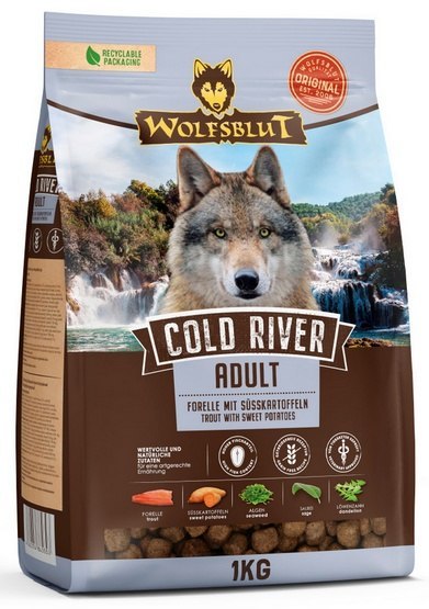 Wolfsblut Wolfsblut Dog Cold River Adult - pstrąg i bataty 1kg