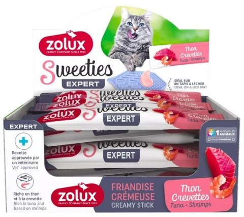Zolux Zolux Sweeties Kremowy przysmak dla kota - tuńczyk i krewetka 14g