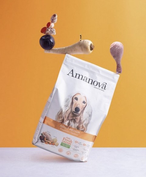 Amanova Amanova Dog Adult Medium Exquisite Chicken - kurczak 12kg [termin ważności: 20.09.2026]