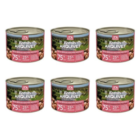 Arquivet Fresh MINI klopsiki z szynką iberyjską, słodkimi ziemniakami i brokułami 6x200g Arquivet Fresh