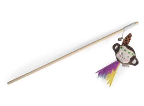 Camon Camon Cat Toy Wędka drewniana z dzwonkiem i kocimiętką indian