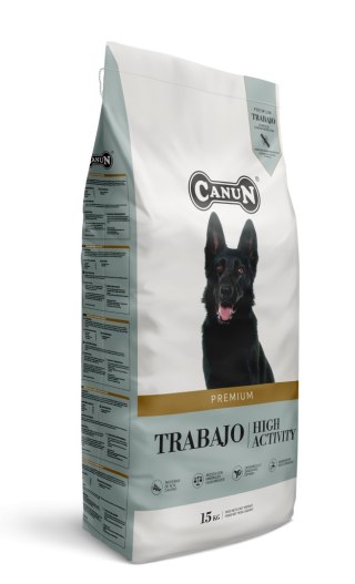 Canun Trabajo - karma premium dla psów energicznych i myśliwskich z kurczakiem i ryżem 15kg Canun Premium