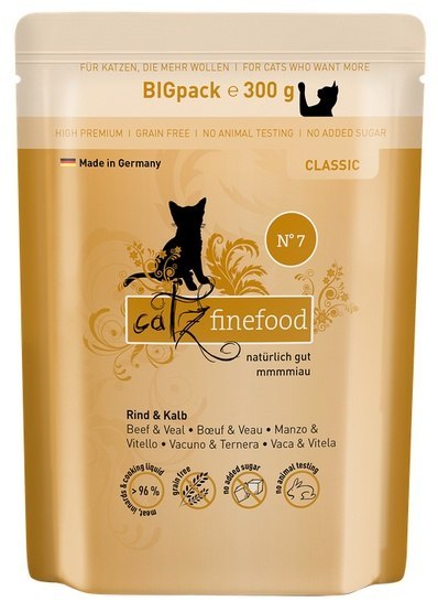 Catz Finefood Catz Finefood Classic Wołowina i cielęcina (N.07) saszetka 300g