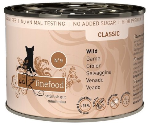 Catz Finefood Catz Finefood Classic Dziczyzna (N.09) puszka 200g