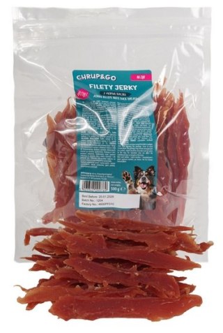 Chrup&Go Chrup&Go Przysmak dla psa Filety Jerky z piersią kaczki 500g