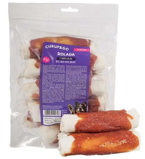 Chrup&Go Chrup&Go Przysmak dla psa Rolada z piersi kaczki 500g