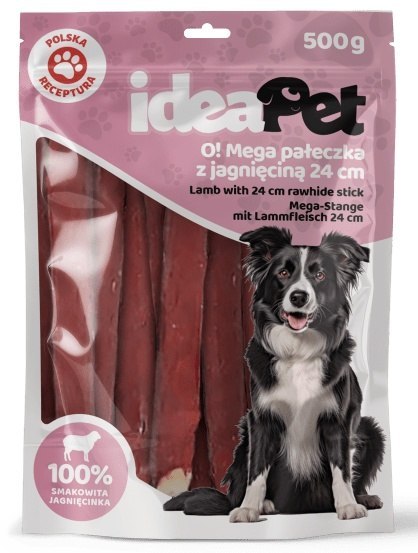 IdeaPet IdeaPet Mega pałeczka z jagnięciną 500g