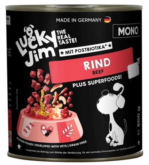 Lucky Jim Lucky Jim Mono Adult Wołowina puszka 800g