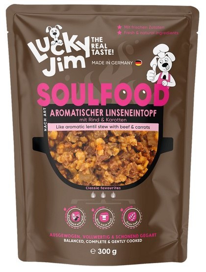 Lucky Jim Lucky Jim SoulFood Gulasz z soczewicą i wołowiną 300g