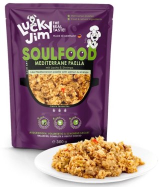 Lucky Jim Lucky Jim SoulFood Paella z kurczakiem, łososiem i krewetkami 300g