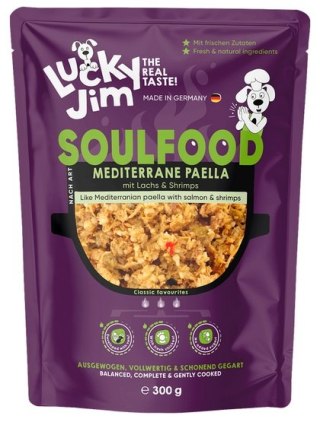 Lucky Jim Lucky Jim SoulFood Paella z kurczakiem, łososiem i krewetkami 300g