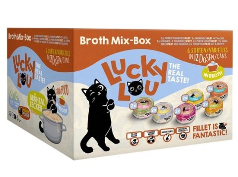 Lucky Lou Lucky Lou Extrafood Broth-Mix-Box Multipack w bulionie puszki 12x70g