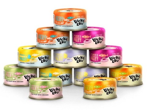 Lucky Lou Lucky Lou Extrafood Broth-Mix-Box Multipack w bulionie puszki 12x70g