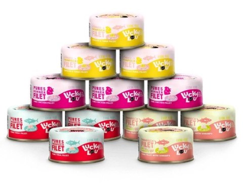 Lucky Lou Lucky Lou Extrafood Jelly-Mix-Box Multipack w galaretce puszki 12x70g