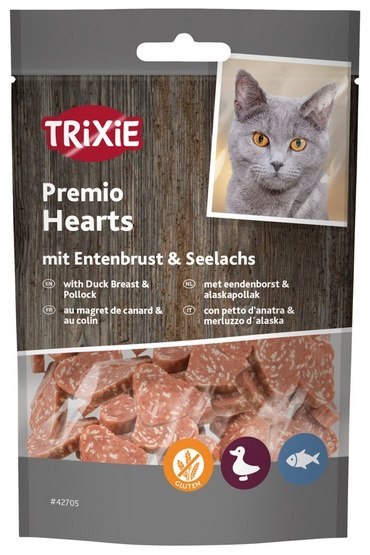 Trixie Trixie Premio Ducky Hearts - kacze serca 50g [42705]