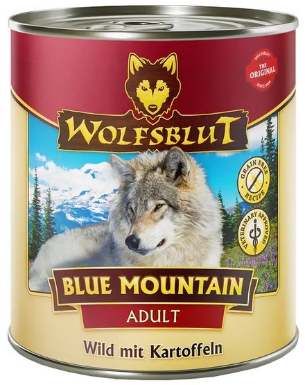 Wolfsblut Wolfsblut Dog Blue Mountain Adult - dziczyzna i ziemniaki puszka 800g