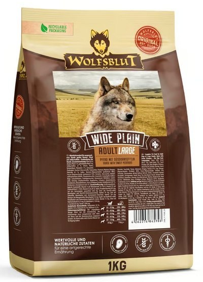 Wolfsblut Wolfsblut Dog Wide Plain Adult Large - konina i bataty 1kg