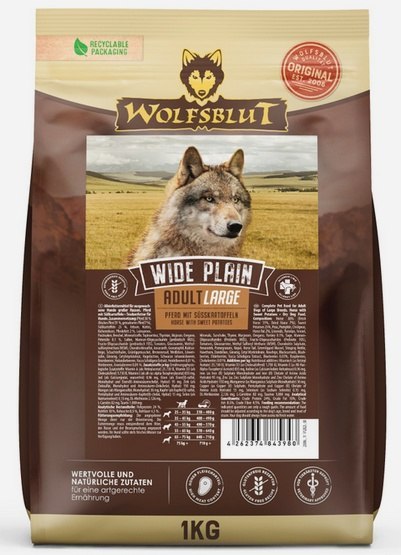 Wolfsblut Wolfsblut Dog Wide Plain Adult Large - konina i bataty 1kg