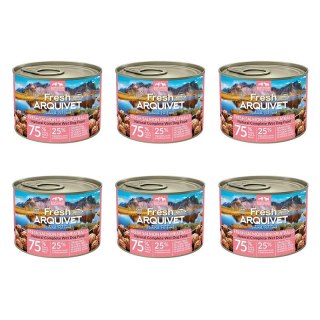 [Zestaw] Arquivet Fresh MINI klopsiki z łososiem, marchewką i groszkiem 6x200g Arquivet Fresh