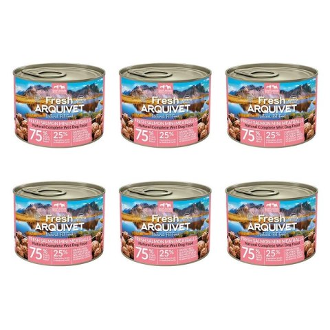 [Zestaw] Arquivet Fresh MINI klopsiki z łososiem, marchewką i groszkiem 6x200g Arquivet Fresh