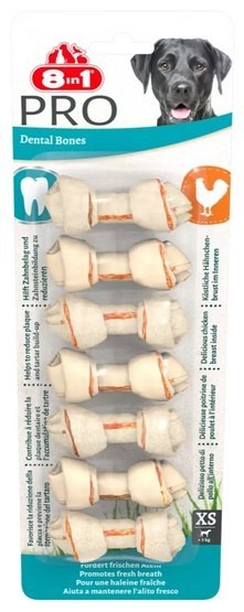 8in1 8in1 Dental Delights Bones XS 7szt