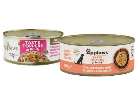 Applaws Applaws Dog Taste Toppers puszka z kurczakiem, łososiem i warzywami 156g
