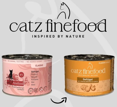 Catz Finefood Catz Finefood Classic Drób (N.03) puszka 200g