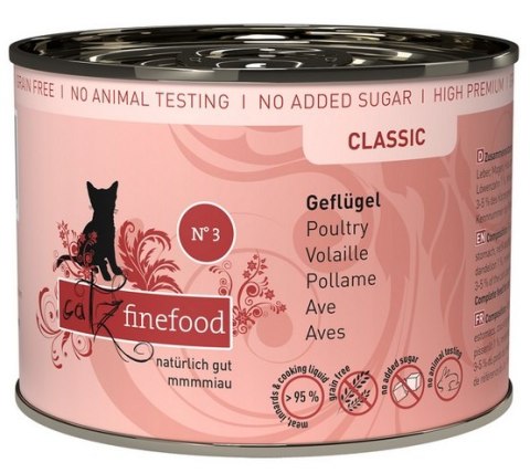 Catz Finefood Catz Finefood Classic Drób (N.03) puszka 200g