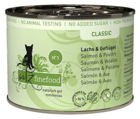 Catz Finefood Catz Finefood Classic N.05 Łosoś i drób puszka 200g