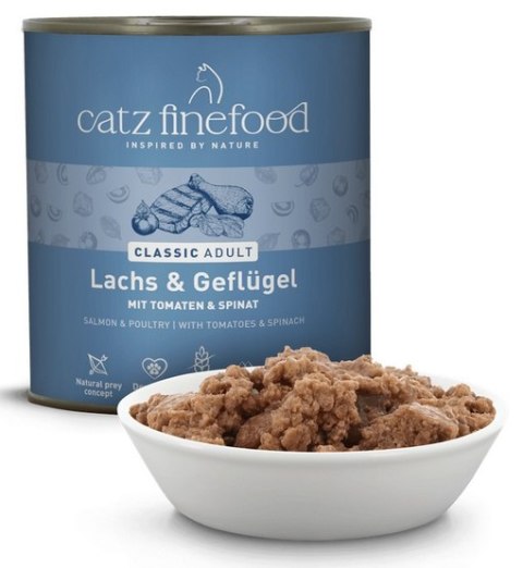 Catz Finefood Catz Finefood Classic Łosoś i drób (N.05) puszka 800g